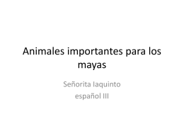 Animales importantes para los mayas - unh-ed627-w13