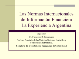 Las Normas Internacionales de Información Financiera