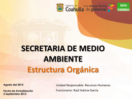 SECRETARIA DEL MEDIO AMBIENTE