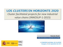 Los clusters en Horizonte 2020