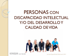 Personas con discapacidad intelectual o del desarrollo y calidad