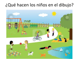 ¿Qué hacen los niños en el dibujo?