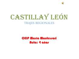 trajes regionales , flora - Concurso Día de Castilla y León en clase