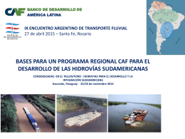 Descargar presentación - Encuentro Argentino de Transporte Fluvial