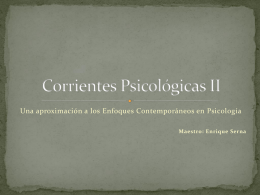 Corrientes Psicológicas II