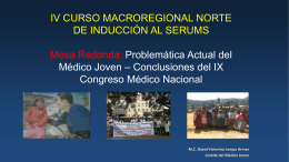 IV Curso Inducción Macro Regional Norte - CMP