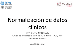 Normalización de datos clínicos