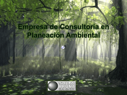 Empresa de Consultoría en Planeación Ambiental