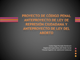 anteproyecto de ley del aborto