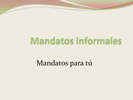 PowerPoint de .los Mandatos Informales