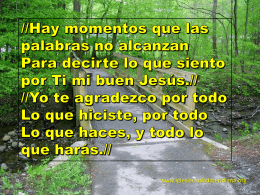 Hay momentos - Iglesia Evangélica Ciudad Meridiana
