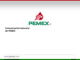 Comunicación bancaria de PEMEX