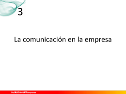 (I) Tipos de comunicación en la empresa (II)