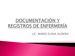 documentos y registros - Licenciada María Elena Alemán B.