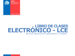 Libro de Clases Electrónico LCE.