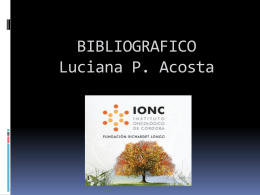 BIBLIOGRAFICO Luciana P. Acosta