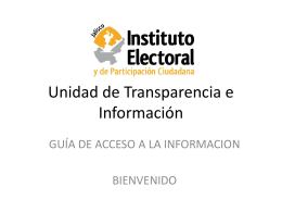 Unidad de Transparencia e Información