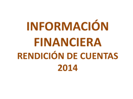 información financiera rendición de cuentas 2014