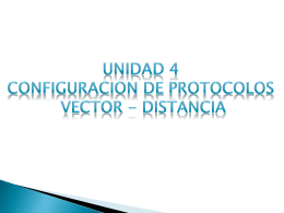 unidad 4 Configuracion de protocolos vector distancia