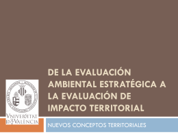evaluación de impacto territorial