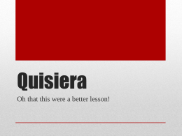 Quisiera - About Me