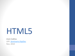 HTML5 - lluís codina