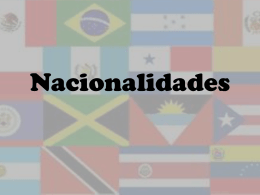 Nacionalidades - My Teacher Site