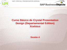 Componentes - Crystal Report Dashboard Design Xcelsius