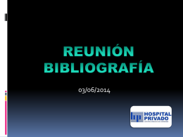 Reunión bibliografía