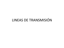 LINEAS DE TRANSMISIÓN