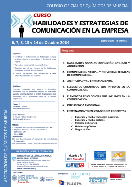 Diapositiva 1 - Colegio Oficial de Químicos de Murcia