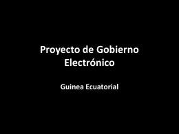 Proyecto de Gobierno Electrónico