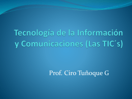 Tecnología de la Información y Comunicaciones