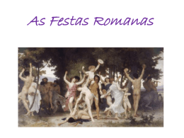 As Festas Romanas - LEMOS latín e grego
