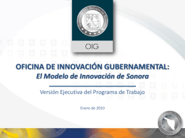 Modelo de Innovación de Sonora