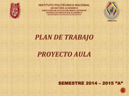 Presentación Plan de trabajo F00