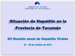 SALA DE SITUACION DE SALUD DIRECCIÓN DE EPIDEMIOLOGIA