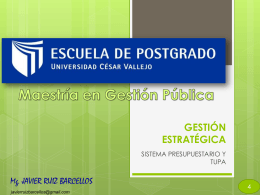Presentación de PowerPoint - Maestria en Gestión Pública UCV