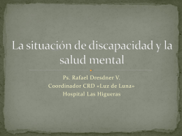 La situación de discapacidad y la salud mental