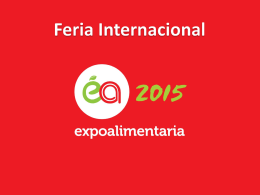 Presentación Expoalimentaria 2015