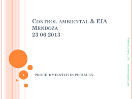 Control ambiental & EIA 23 06 2013