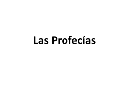 Las Profecías - El monte de Sion