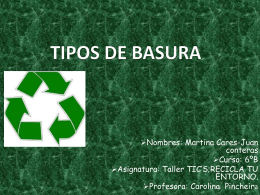 TIPOS DE BASURA