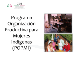 Programa acciones para la Igualdad de Género (PAIGPI)