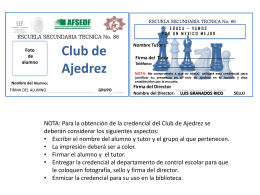 Club de Ajedrez - sectec86.edu.mx