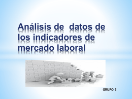 Análisis de datos de los indicadores de mercado laboral