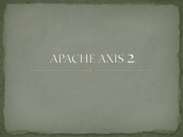 APACHE AXIS 2 - Asteriscus.com