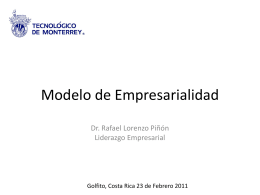 Modelo de Empresariedad - TEC MONTERREY