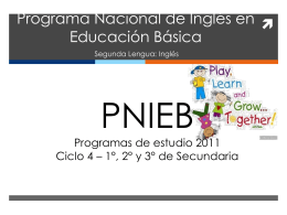 Programa Nacional de Inglés en Educación Básica