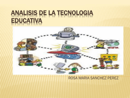 analisis de la tecnologia educativa
